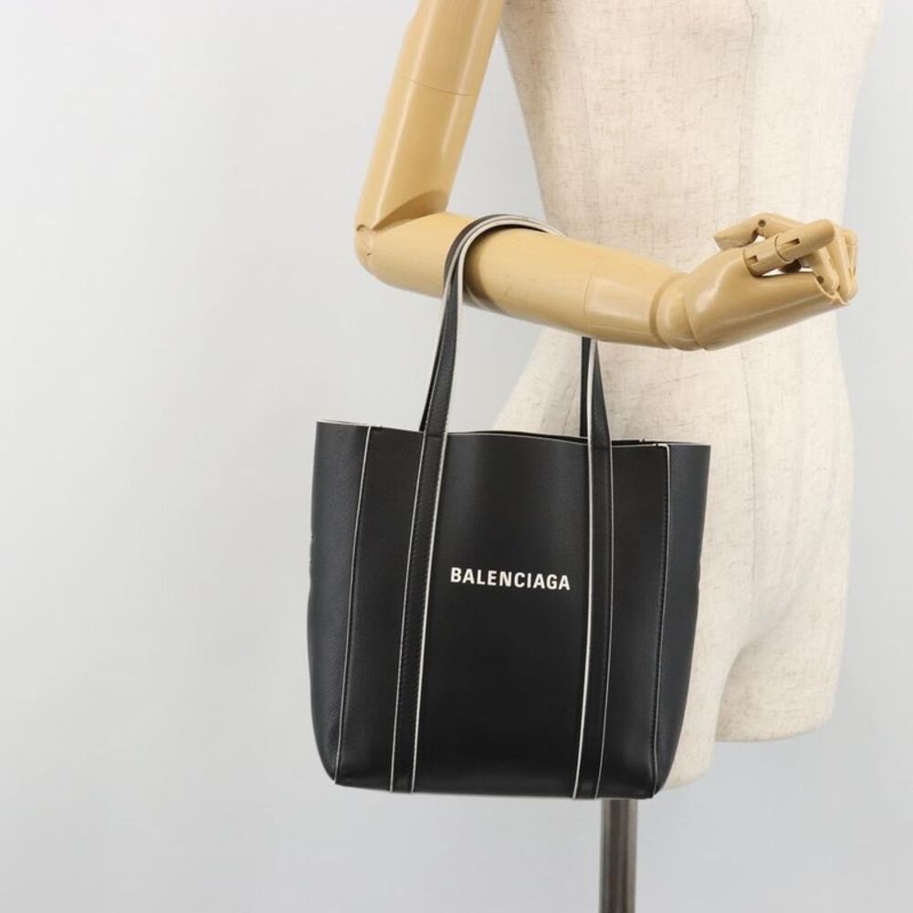 Balenciaga Everyday Tote Leather Black Leather Tote Bag Bag - Picture 15 of 16
